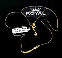 Bijuteria Royal lanț din aur 14k 1.0 gr