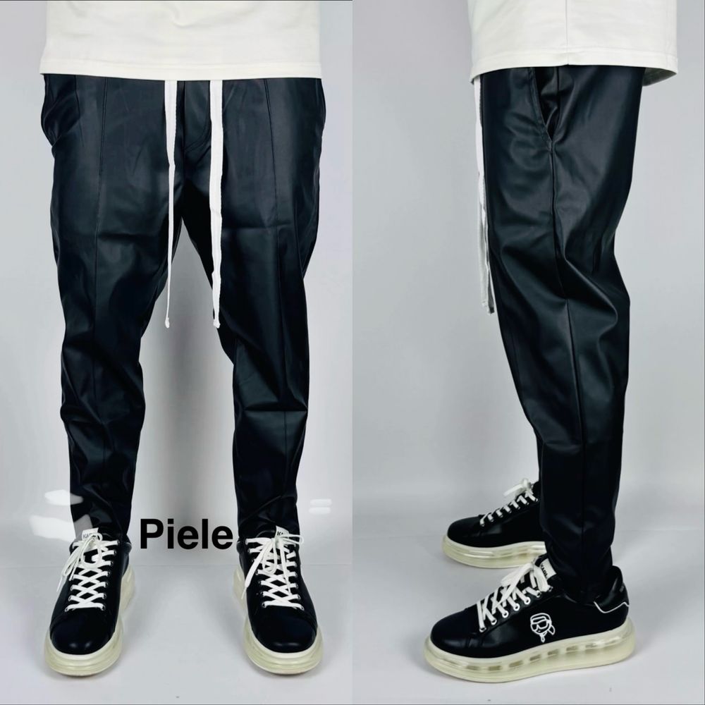 Pantaloni cu siret lung ,PIELE , calitate premium!