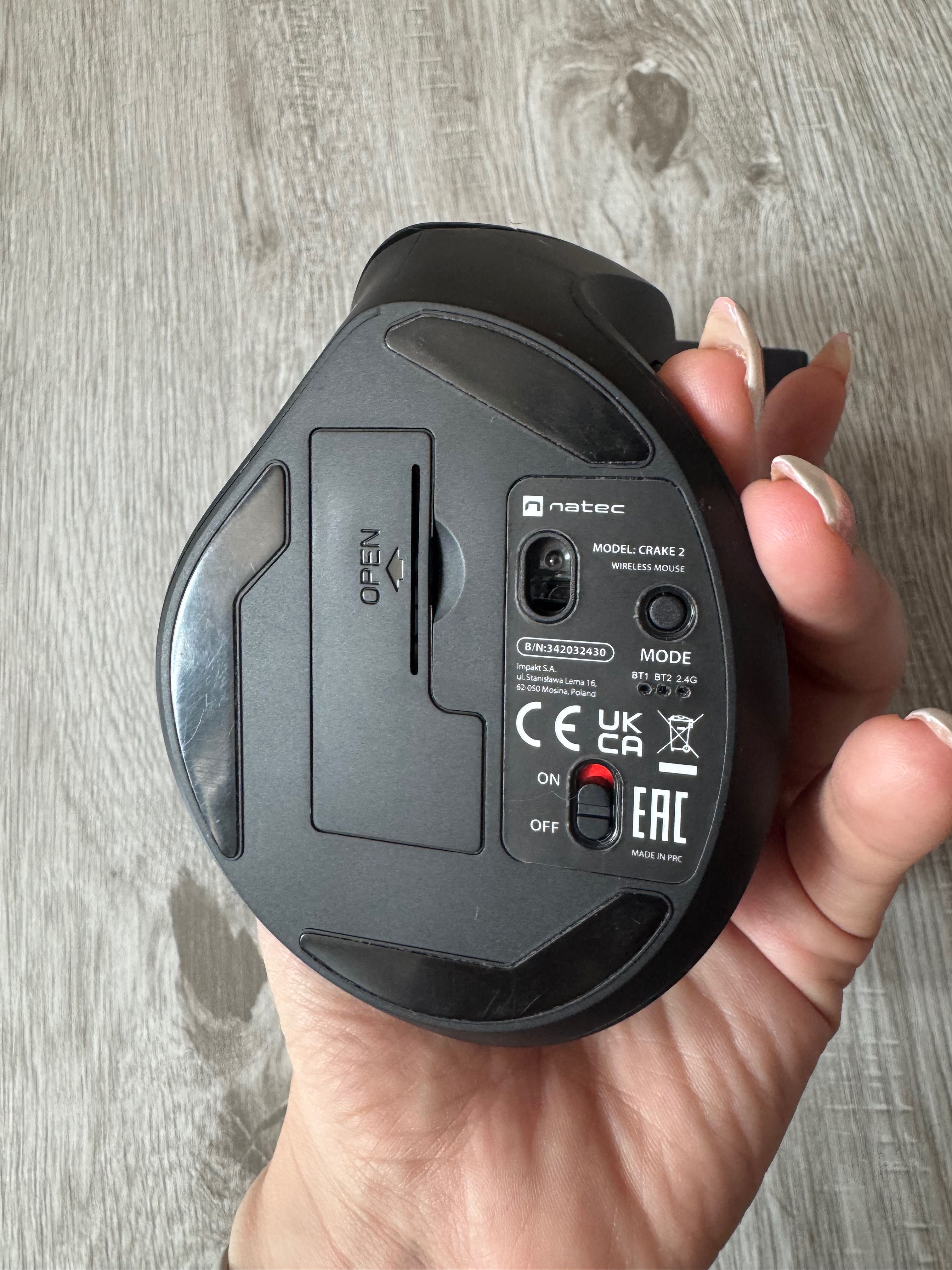 Ергономична мишка Natec Crake – Като нова, USB
