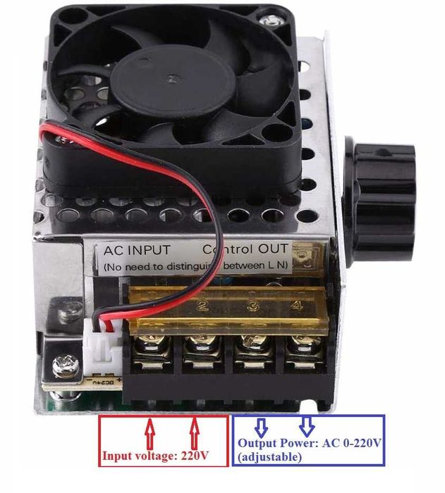 Variator tensiune regulator turatie motor curent alternativ 4000w 220V