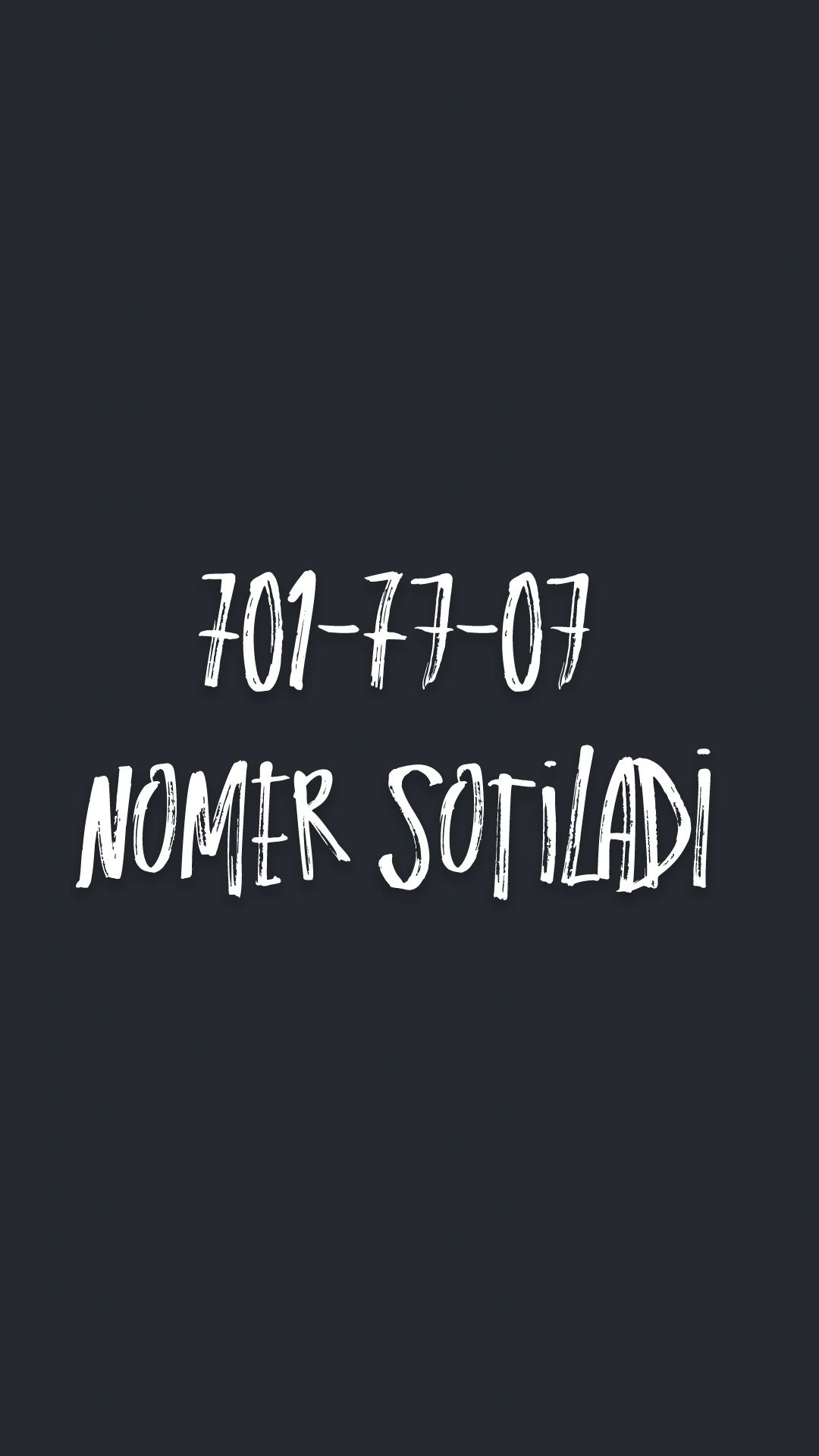 Tel nomer sotiladi sorchna