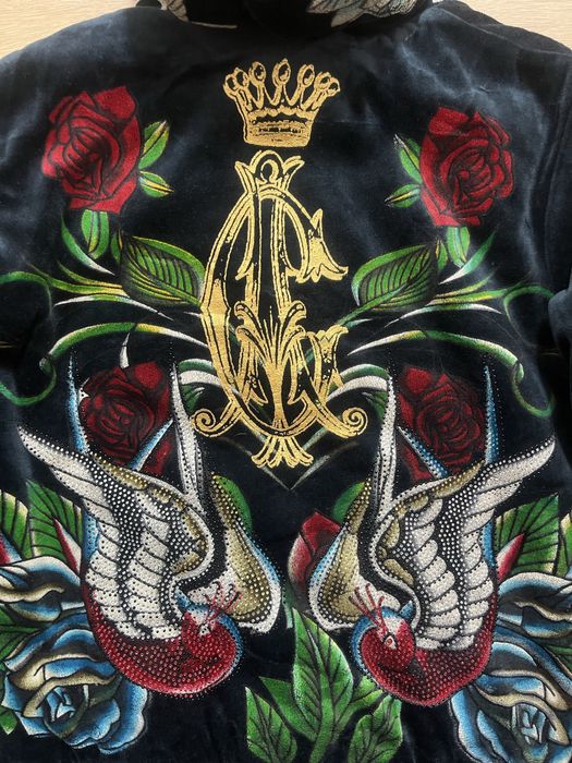 Ed Hardy плюшен дамски суитчър S