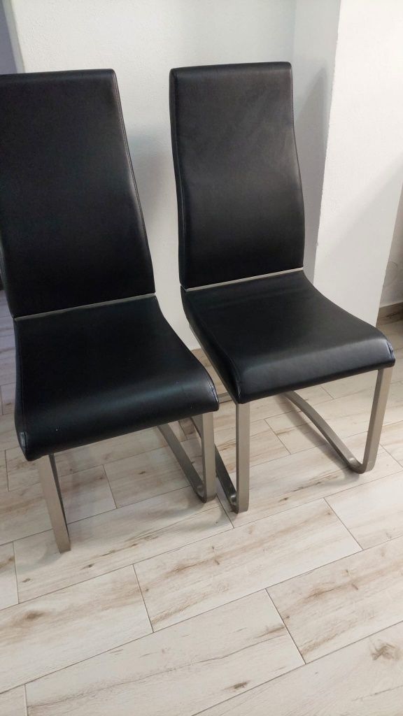 Vând set 6 buc scaune piele ecologică