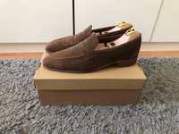 Loafers/mocasini piele intoarsa maro, 46