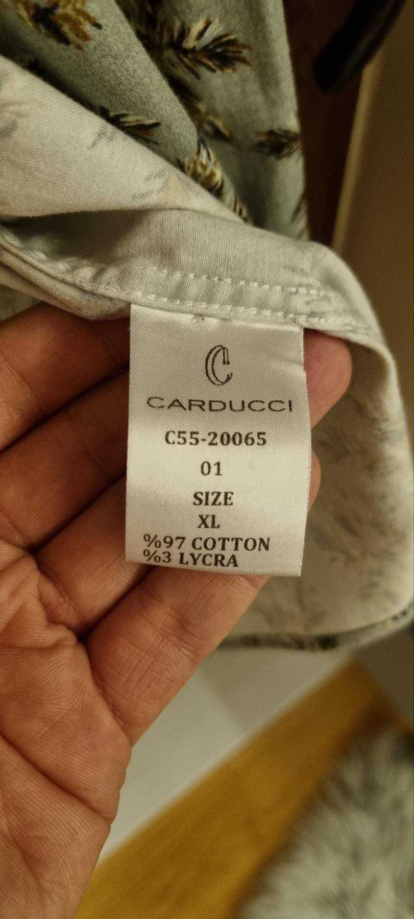 нова мъжка риза Carducci - XL - Super Slim Fit - само изпрана