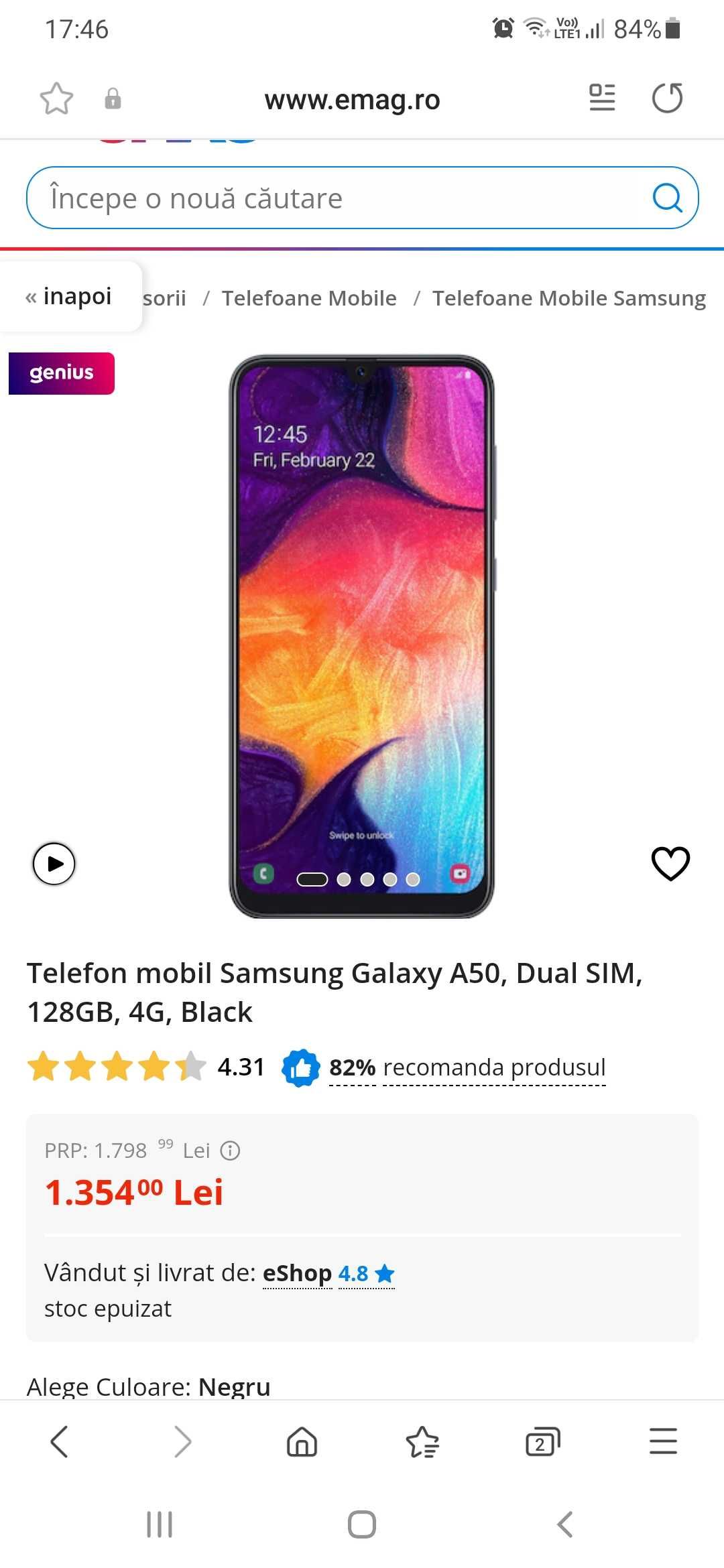 Samsung galaxy a50 impecabil