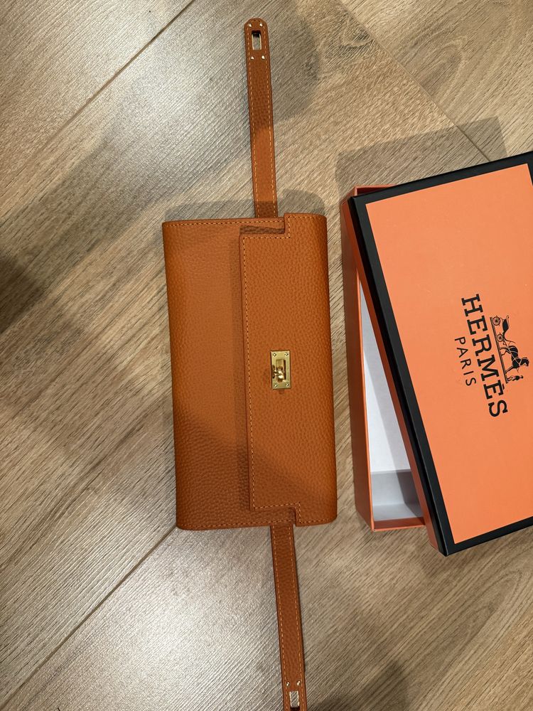 Дамско портмоне Hermes естествена кожа