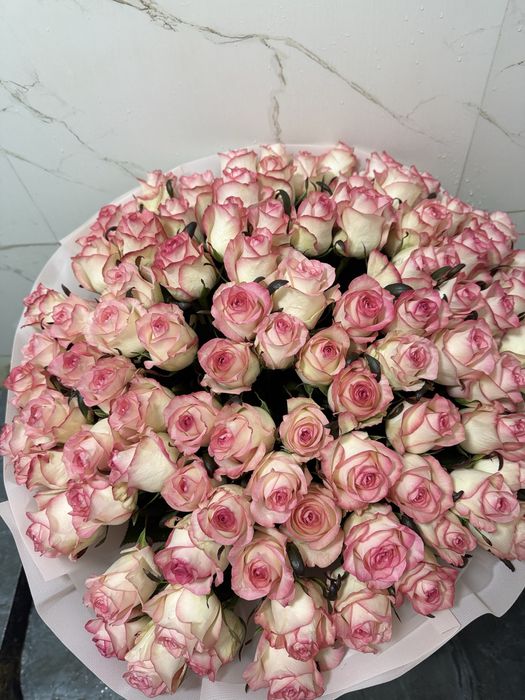 Букет 101 роза по лучшей цене! Фото реальные