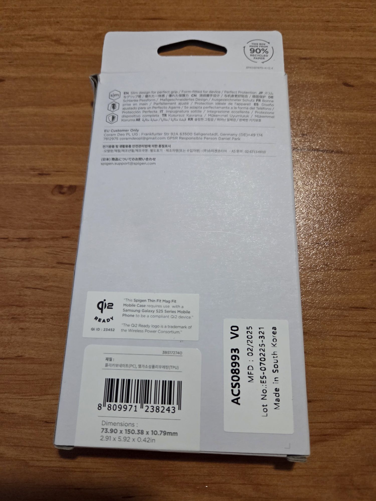 Spigen Thin Fit MagSafe за Samsung S25
