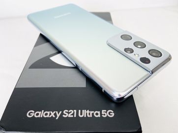 Samsung Galaxy S21 Ultra 5G 256GB 12RAM Silver Перфектен! Гаранция!