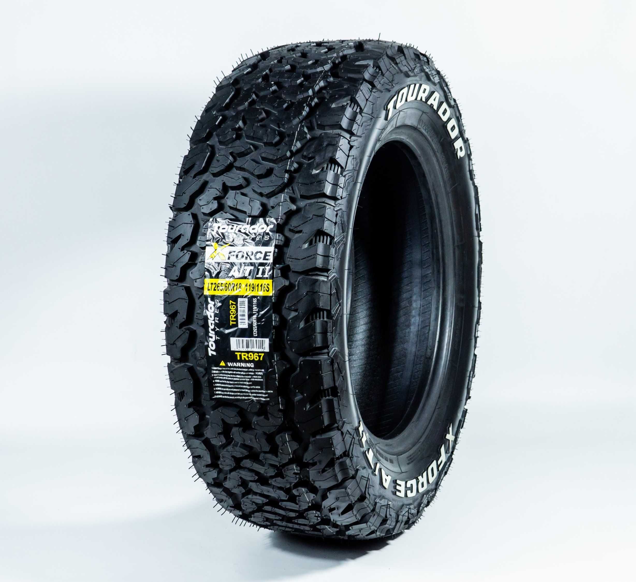 LT265/60R18	119/116S 10PR — Tourador X FORCE A/T-II