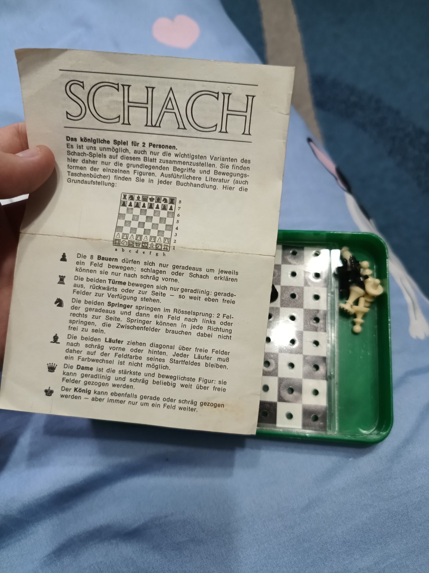 Vând Mini joc Șah 15x10 cm