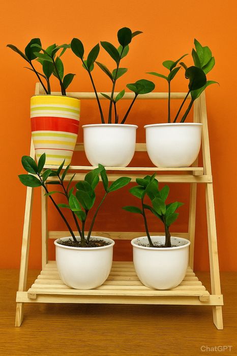 Замиокулькасы, от молодых до взрослых с несколькими клубнями.