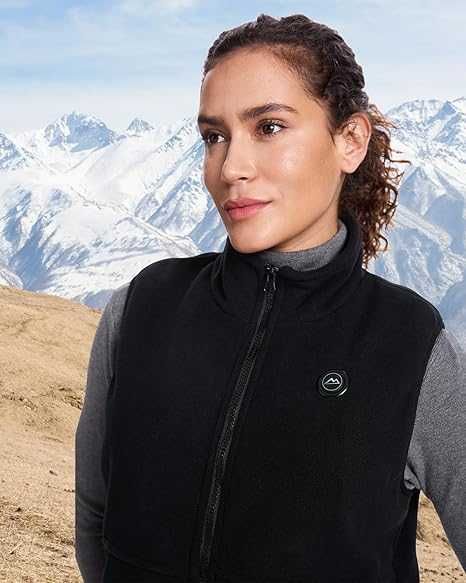 Дамска отопляема жилетка, батерия 10000 mAh, 6 зони, 3 степени, S