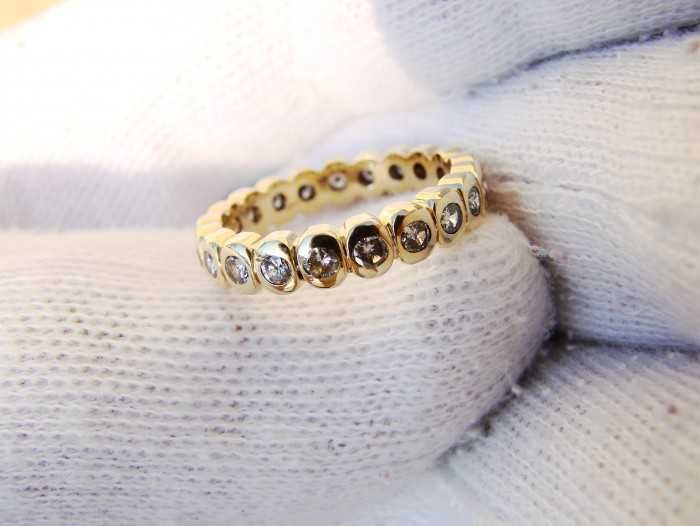 Inel Aur 18K Cu Diamante Full Eternity Memory