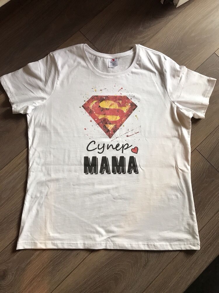 Дамска Тениска Супер Мама Женска Фланелка Блуза Подарък