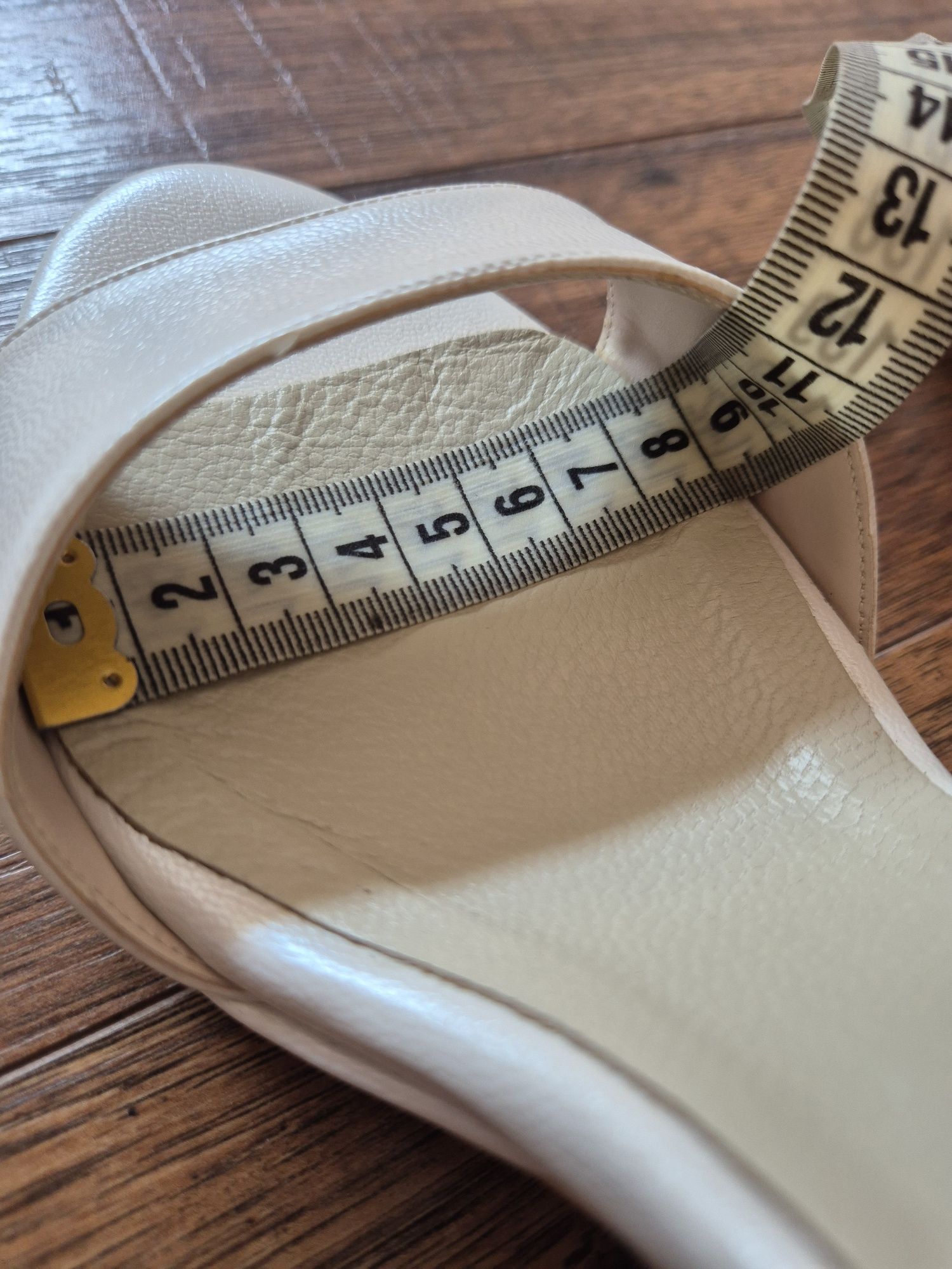 Sandale alb perla nunta/cununie Epica 40