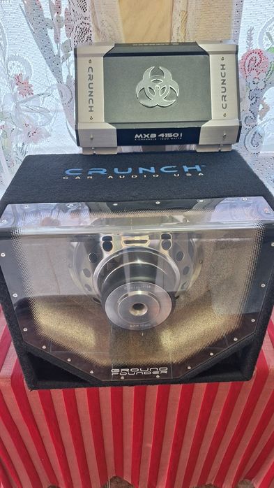 800 lei Amplificator + Subwoofer Crunch