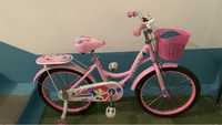 Велосипед розовый для девочки 5-9 лет