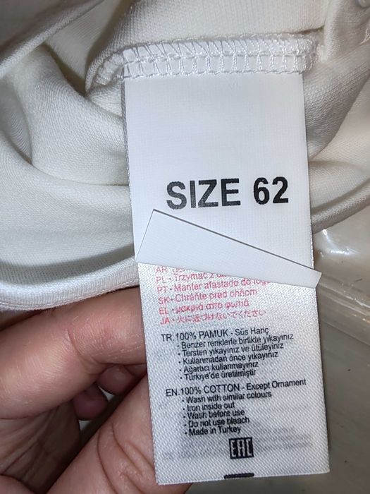 Lot 6 hăinuțe noi Organic bebe, mărimea 62