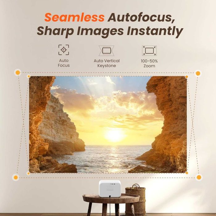 Проектор Yaber L2s с JBL звук 1080P WiFi 6 Bluetooth – чисто нов