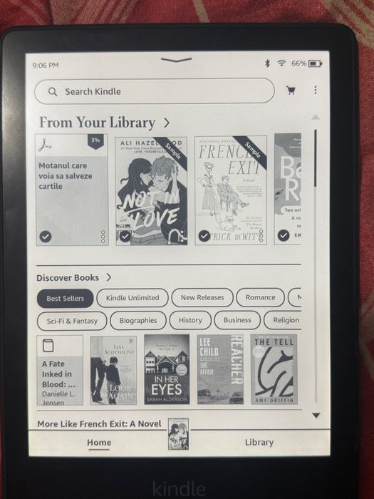 eBook Reader Amazon Kindle Paperwhite 2021, 16GB + husă, ca nou