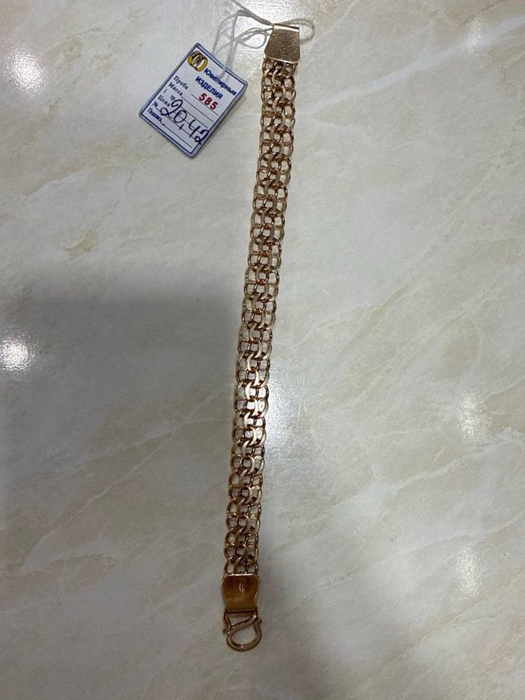 Rassiskiy Tilla Braslet sotiladi 585 proba 20.42 gram