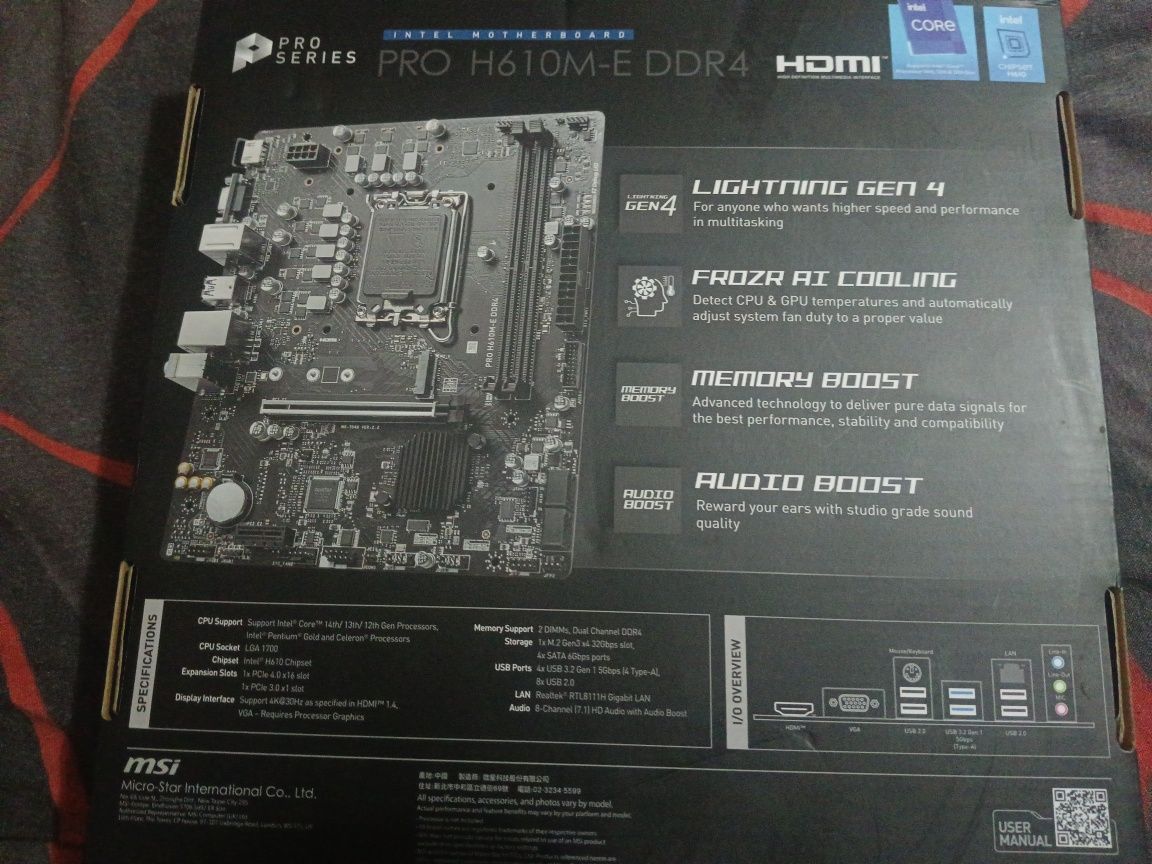 PRO H610M-E ddr-4