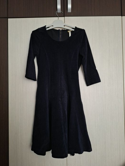 Rochie grosuță bleumarin