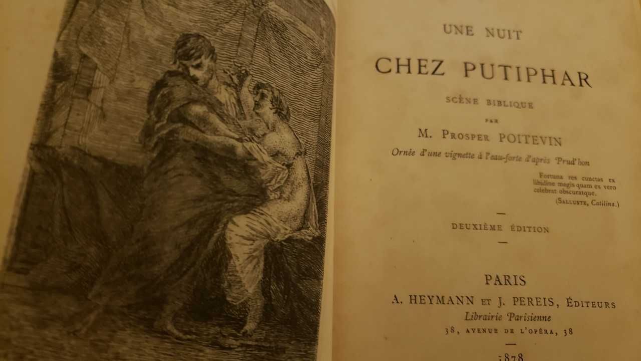 Carte rara - Une Nuit Chez Putiphar (1878) cu dedicatia autorului