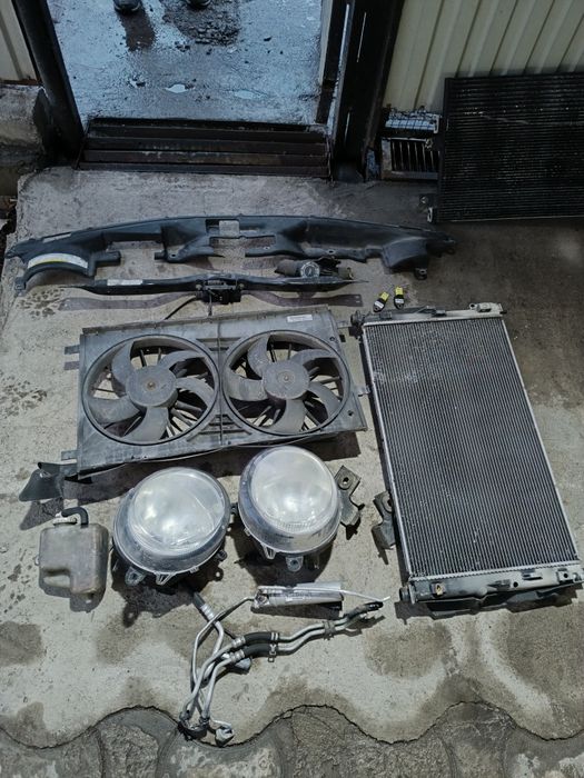 На Jeep Patriot :Бампер, решетка, усилитель, фары, радиаторы, вентилят