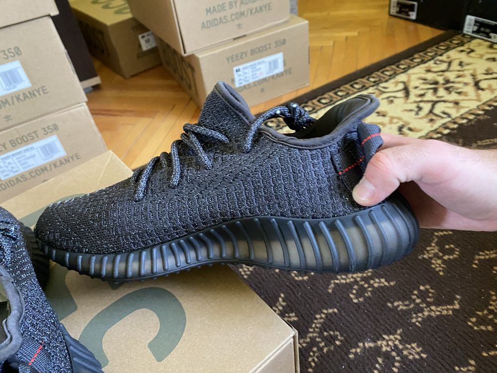 Yeezy 350V2 Static Black Reflective, 41, 43, 44