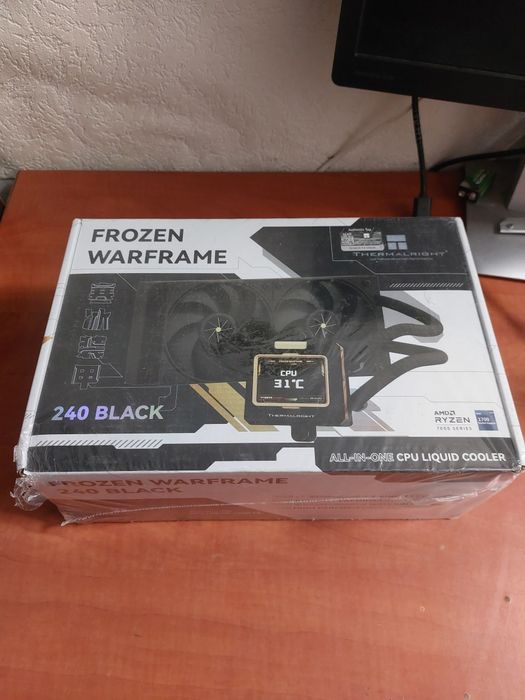 Cooler cpu cu display animat pe lichid,240mm black,multisocket,nou!