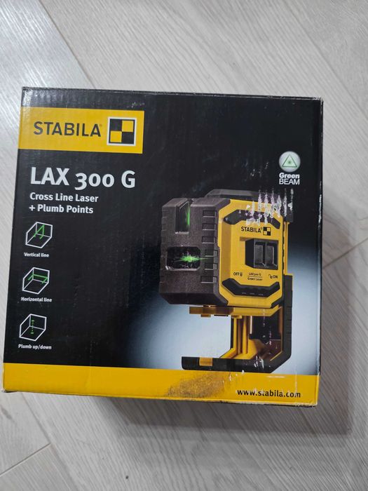 LAX 300 Nivela laser 2 linii incrucisate si 2 puncte fir cu plumb