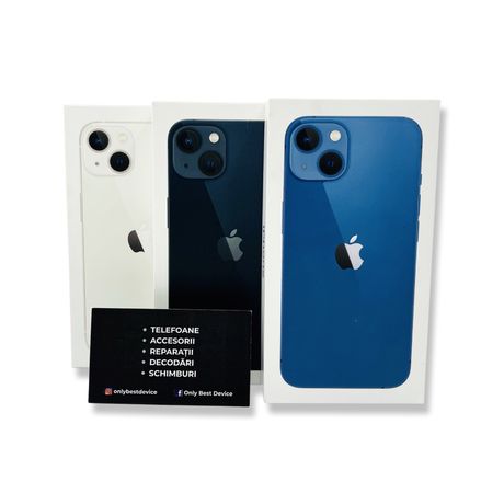 iPhone 13 256 GB Midnight, Blue, Starlight NOU / SIGILAT