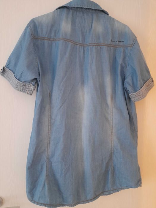 Camasa denim CATO cu maneca scurta