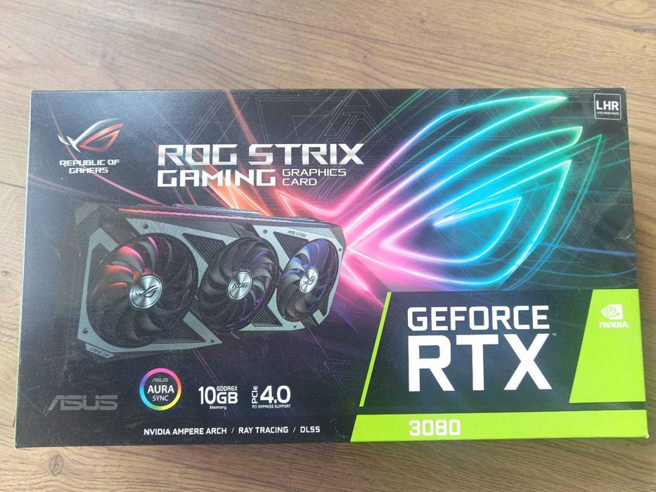 Видео карта - Asus Rog Strix 3080 10GB (Black)
