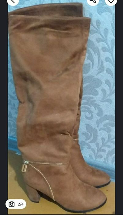 Сапожки замшевые 40 размер