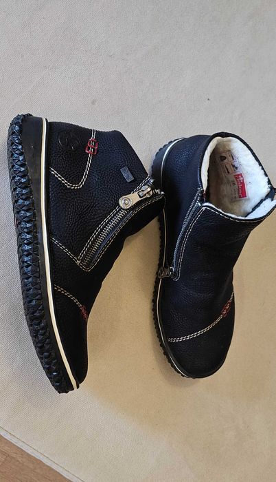 Ghete piele Rieker