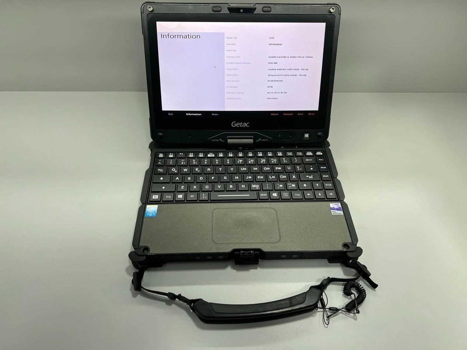 Laptop GETAC Fully Rugged i5-4300 SSD 256Gb+128Gb 8GB Ram Touch YMS227