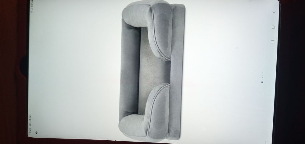 Pat ortopedic pentru animale de talie medie 70x58x18cm, Gri