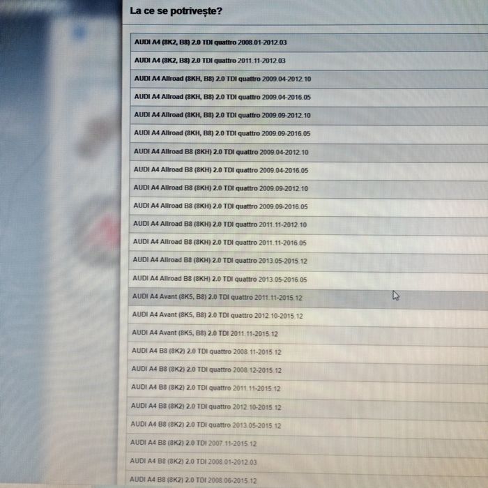 Filtru particule dpf audi 2.0tdi 2008-2017