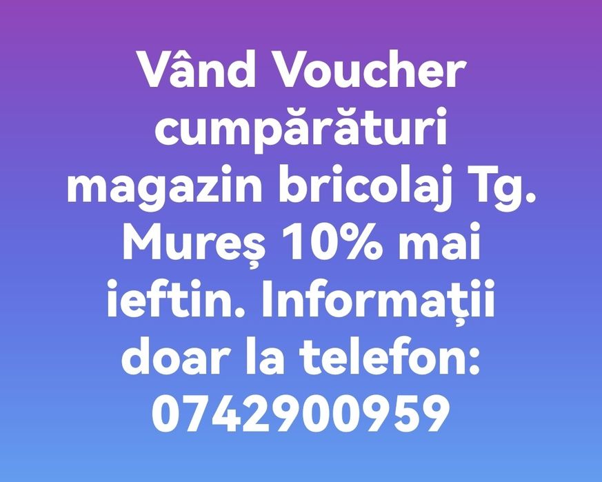 Voucher cumpărături 500 ron
