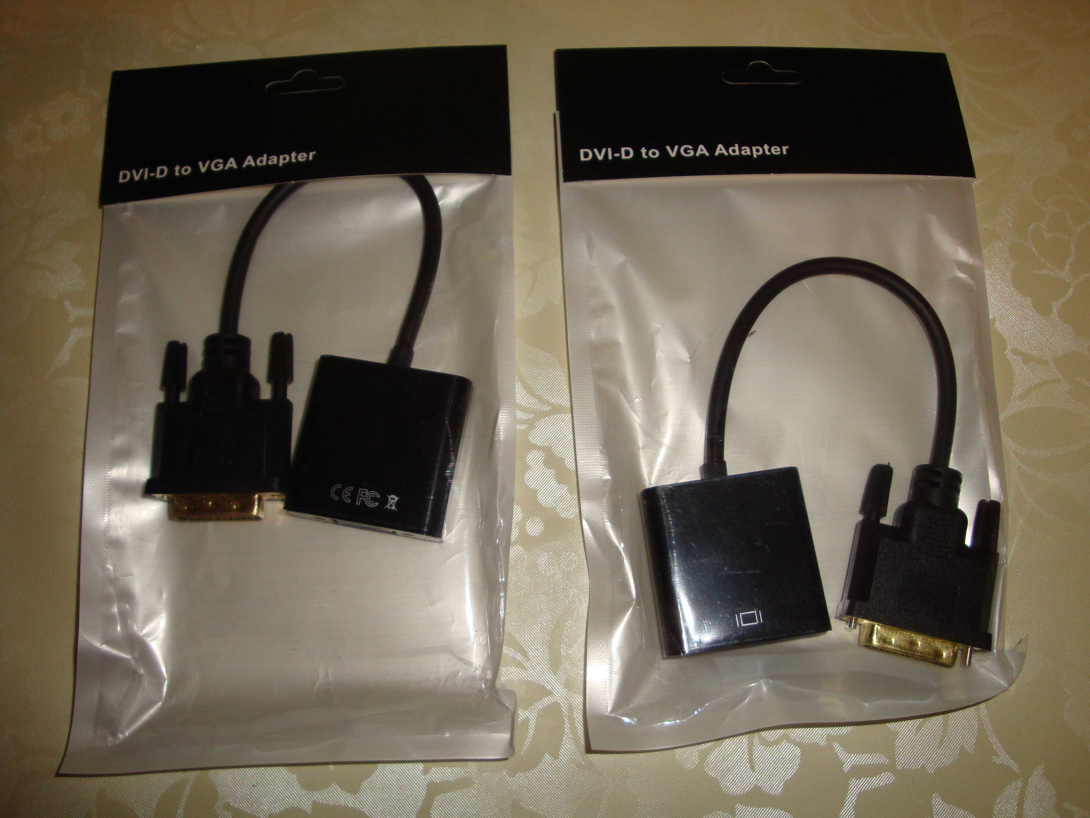 Cablu adaptor convertor DVI-D 24+1 dual link la VGA