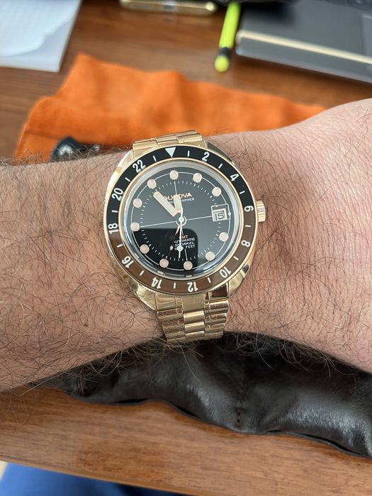 Автоматична Bulova Oceanographer GMT Devil Diver Rose Gold