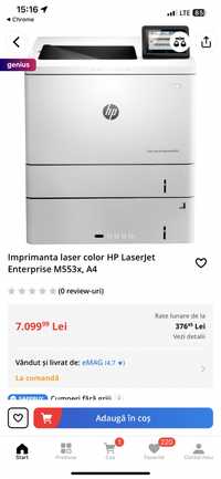 Imprimanta Hp Color Laser Jet Enterprise M553x