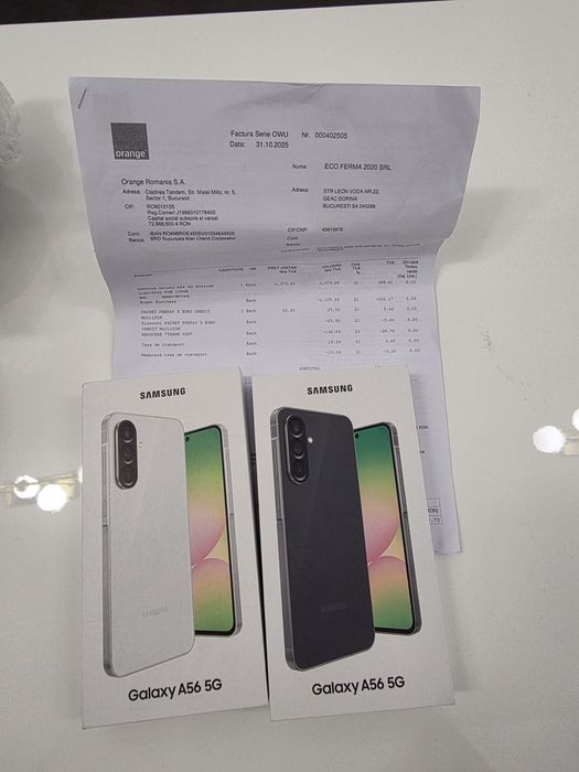 Samsung A56 5G LightGray Graphite 128Gb SIGILATE Factură 2ANI GARANȚIE
