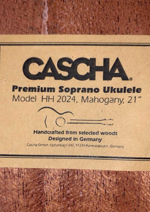 укулеле Cascha Premium Mahogany Soprano Ukulele