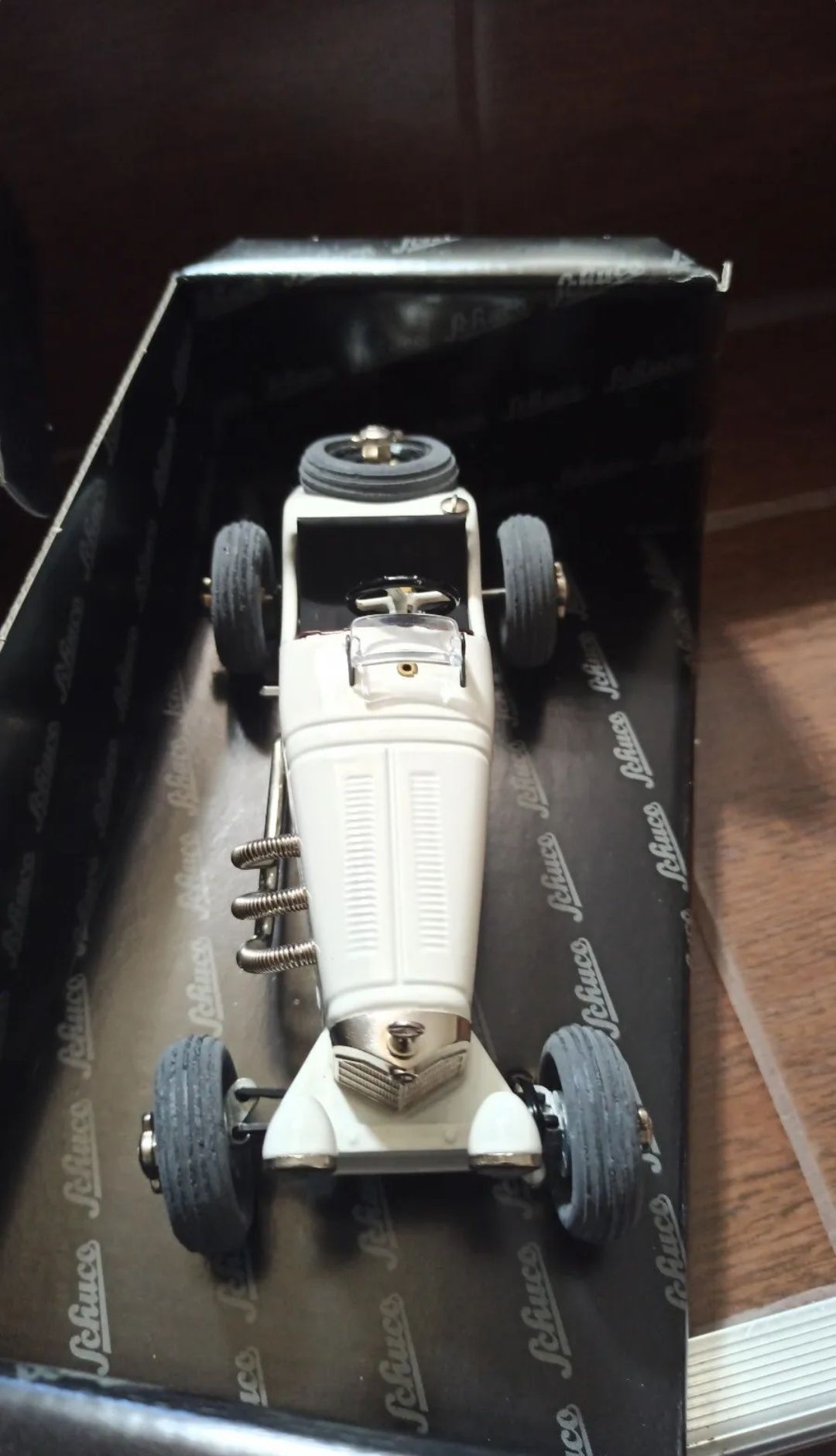 Schuco Studio V Mercedes-Benz SSK/L White, Wind Up Toy