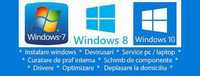 Instalare Windows - Office Configurari imprimante Soft diagnoza auto -